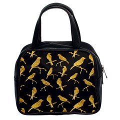 Background With Golden Birds Classic Handbag (two Sides) by Ndabl3x