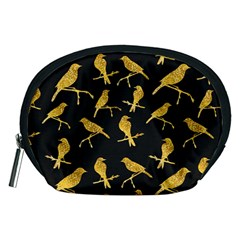 Background With Golden Birds Accessory Pouch (medium)