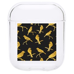 Background With Golden Birds Hard Pc Airpods 1/2 Case by Ndabl3x