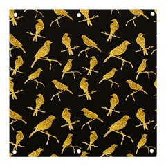 Background With Golden Birds Banner And Sign 3  X 3 