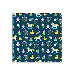 Cute Babies Toys Seamless Pattern Satin Bandana Scarf 22  X 22  by Ndabl3x