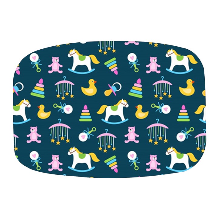 Cute Babies Toys Seamless Pattern Mini Square Pill Box