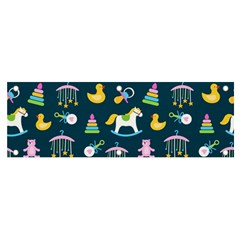 Cute Babies Toys Seamless Pattern Banner And Sign 6  X 2  by Ndabl3x