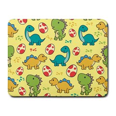 Seamless Pattern With Cute Dinosaurs Character Small Mousepad