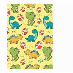 Seamless Pattern With Cute Dinosaurs Character Small Garden Flag (Two Sides)