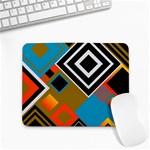 Retro Pattern Abstract Art Colorful Square Small Mousepad Front