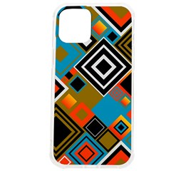 Retro Pattern Abstract Art Colorful Square Iphone 12 Pro Max Tpu Uv Print Case by Ndabl3x