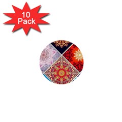 Mandala Pattern 1  Mini Buttons (10 Pack)  by Ndabl3x