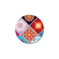 Mandala Pattern Golf Ball Marker (10 Pack) by Ndabl3x