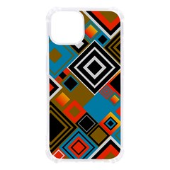 Retro Pattern Abstract Art Colorful Square Iphone 13 Tpu Uv Print Case by Ndabl3x