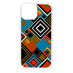 Retro Pattern Abstract Art Colorful Square Iphone 13 Mini Tpu Uv Print Case by Ndabl3x