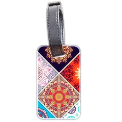 Mandala Pattern Luggage Tag (two Sides) by Ndabl3x