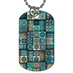 Texture Pattern Abstract Colorful Digital Art Dog Tag (One Side)