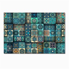 Texture Pattern Abstract Colorful Digital Art Postcards 5  X 7  (pkg Of 10) by Ndabl3x