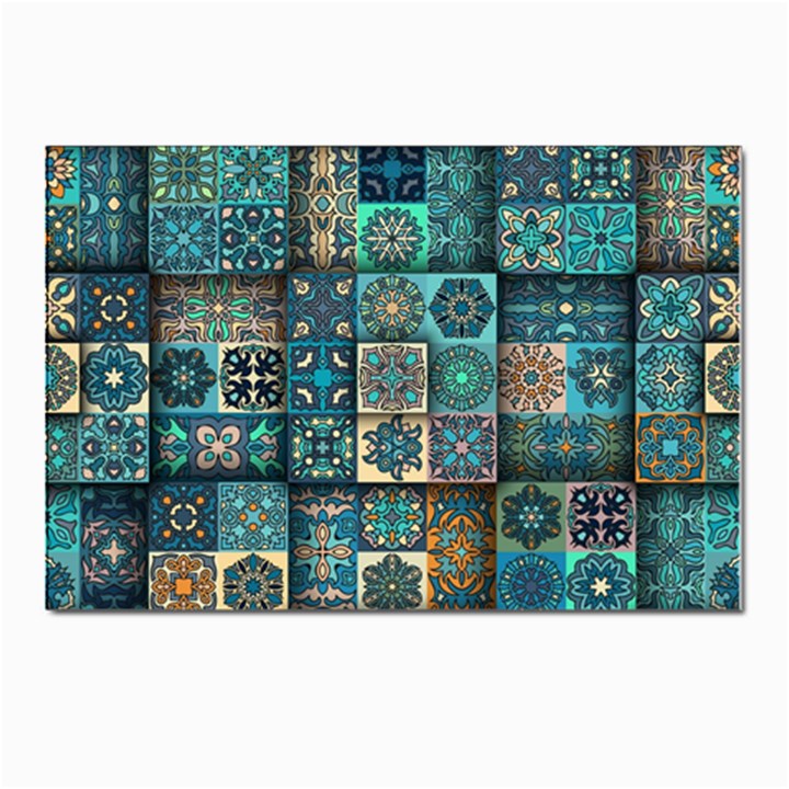 Texture Pattern Abstract Colorful Digital Art Postcards 5  x 7  (Pkg of 10)