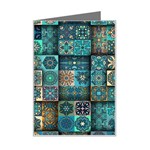 Texture Pattern Abstract Colorful Digital Art Mini Greeting Card Left