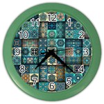 Texture Pattern Abstract Colorful Digital Art Color Wall Clock Front