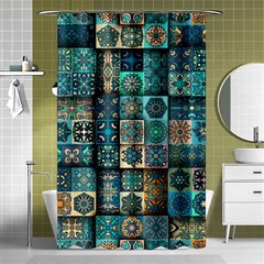 Texture Pattern Abstract Colorful Digital Art Shower Curtain 48  X 72  (small)  by Ndabl3x