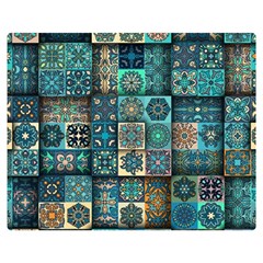 Texture Pattern Abstract Colorful Digital Art Premium Plush Fleece Blanket (Medium)