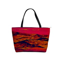 Time Wind Polishpattern Architecture Building City Cityscape Nature Pop-art Pop Surrealism  Retrowave Classic Shoulder Handbag by Cemarart