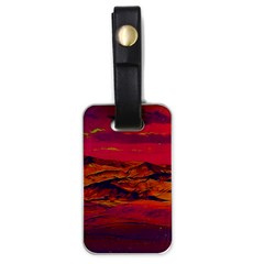 Time Wind Polishpattern Architecture Building City Cityscape Nature Pop-art Pop Surrealism  Retrowave Luggage Tag (one side)