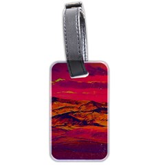 Time Wind Polishpattern Architecture Building City Cityscape Nature Pop-art Pop Surrealism  Retrowave Luggage Tag (two sides)