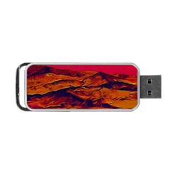 Time Wind Polishpattern Architecture Building City Cityscape Nature Pop-art Pop Surrealism  Retrowave Portable USB Flash (Two Sides)