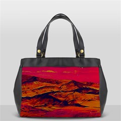 Time Wind Polishpattern Architecture Building City Cityscape Nature Pop-art Pop Surrealism  Retrowave Oversize Office Handbag by Cemarart