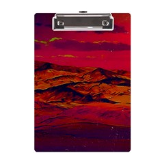 Time Wind Polishpattern Architecture Building City Cityscape Nature Pop-art Pop Surrealism  Retrowave A5 Acrylic Clipboard by Cemarart