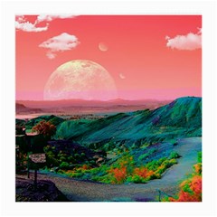 Unicorn Valley Aesthetic Clouds Landscape Mountain Nature Pop Art Surrealism Retrowave Medium Glasses Cloth (2 Sides) by Cemarart