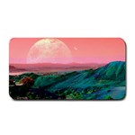 Unicorn Valley Aesthetic Clouds Landscape Mountain Nature Pop Art Surrealism Retrowave Medium Bar Mat 16 x8.5  Bar Mat