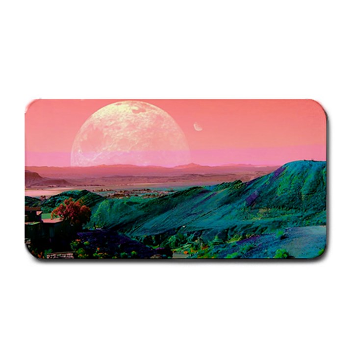 Unicorn Valley Aesthetic Clouds Landscape Mountain Nature Pop Art Surrealism Retrowave Medium Bar Mat