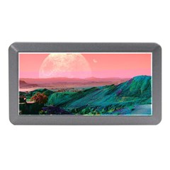 Unicorn Valley Aesthetic Clouds Landscape Mountain Nature Pop Art Surrealism Retrowave Memory Card Reader (mini) by Cemarart