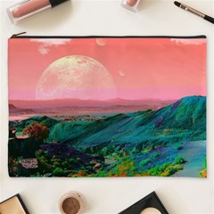 Unicorn Valley Aesthetic Clouds Landscape Mountain Nature Pop Art Surrealism Retrowave Cosmetic Bag (xxxl) by Cemarart