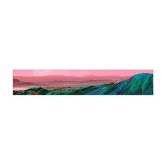 Unicorn Valley Aesthetic Clouds Landscape Mountain Nature Pop Art Surrealism Retrowave Premium Plush Fleece Scarf (mini) by Cemarart