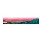 Unicorn Valley Aesthetic Clouds Landscape Mountain Nature Pop Art Surrealism Retrowave Premium Plush Fleece Scarf (Mini) Front