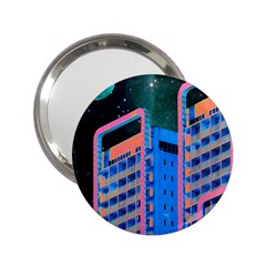 Fantasy City Architecture Building Cityscape 2 25  Handbag Mirrors by Cemarart