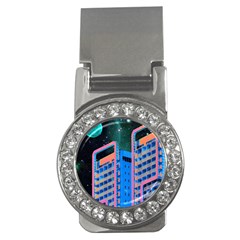 Fantasy City Architecture Building Cityscape Money Clips (cz)  by Cemarart