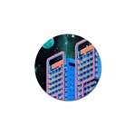 Fantasy City Architecture Building Cityscape Golf Ball Marker (4 pack) Front