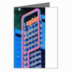 Fantasy City Architecture Building Cityscape Greeting Card by Cemarart