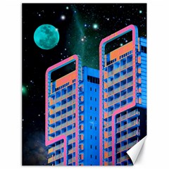 Fantasy City Architecture Building Cityscape Canvas 18  X 24  by Cemarart