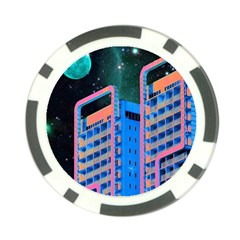 Fantasy City Architecture Building Cityscape Poker Chip Card Guard (10 Pack) by Cemarart