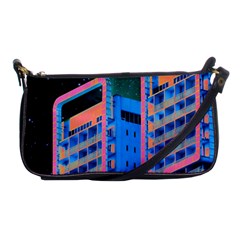 Fantasy City Architecture Building Cityscape Shoulder Clutch Bag by Cemarart