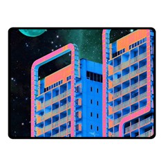 Fantasy City Architecture Building Cityscape Fleece Blanket (small) by Cemarart