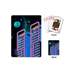 Fantasy City Architecture Building Cityscape Playing Cards Single Design (mini) by Cemarart