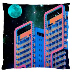 Fantasy City Architecture Building Cityscape Standard Premium Plush Fleece Cushion Case (two Sides) by Cemarart