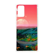 Unicorn Valley Aesthetic Clouds Landscape Mountain Nature Pop Art Surrealism Retrowave Samsung Galaxy Note 20 Tpu Uv Case by Cemarart