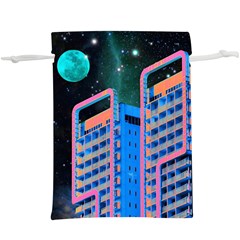 Fantasy City Architecture Building Cityscape Lightweight Drawstring Pouch (xl) by Cemarart