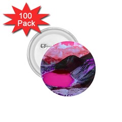 Late Night Feelings Aesthetic Clouds Color Manipulation Landscape Mountain Nature Surrealism Psicode 1 75  Buttons (100 Pack)  by Cemarart