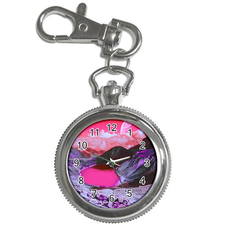 Late Night Feelings Aesthetic Clouds Color Manipulation Landscape Mountain Nature Surrealism Psicode Key Chain Watches